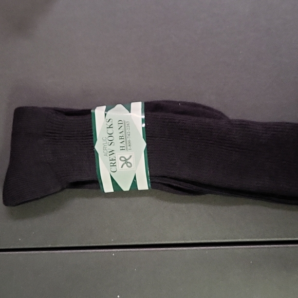 Haband | Underwear & Socks | Haband Black Acrylic Crew Socks | Poshmark